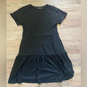 black t shirt dress